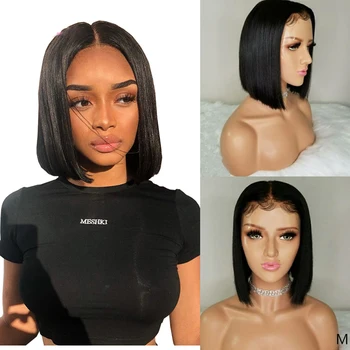 

Bob Wig Straight Hair Wig 13x4 Lace Front Human Hair Wig 13x6 Lace Front HD Lace Wig 360 Lace Frontal Wig Maxine Remy 150%