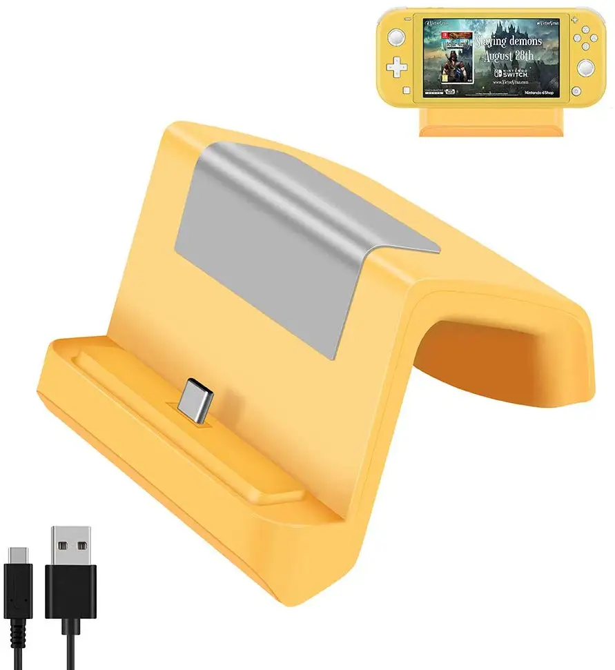 Для nintendo Switch/Switch Lite Мини Портативная подставка для быстрой зарядки с портом usb type C, сменная зарядная док-станция