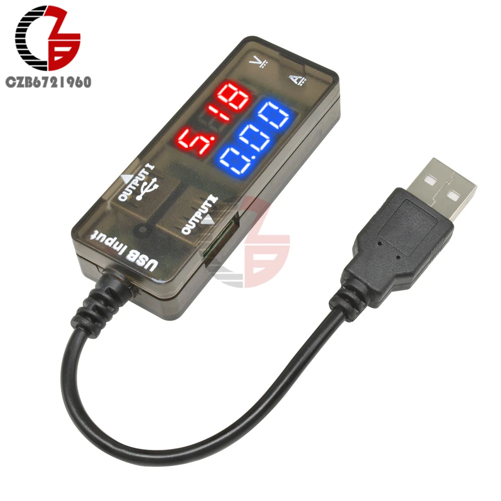 DC 3V 10V usb тестер Напряжение измеритель тока Цифровой вольтметр Амперметр