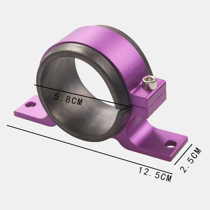 Заготовка черный алюминиевый 58 мм одиночный Топливный фильтр Кронштейн для