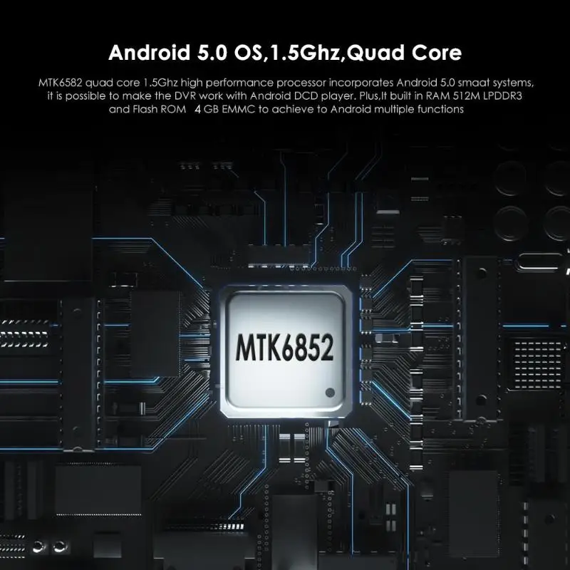 1080p Видеорегистраторы для автомобилей Камера 3g Wi-Fi Android 5,0 Phisung C1 FHD Двойной объектив 24 часа в сутки для парковочной системы Dashcam