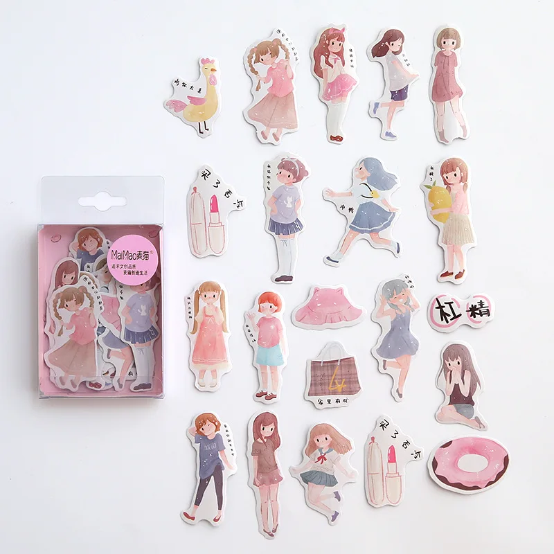 BaoZouLuoLi 20 компл./1 лот Kawaii канцелярские наклейки дневник маленькие свежие декоративные наклейки для мобильного телефона Скрапбукинг Сделай Сам наклейки для рукоделия - Цвет: BaoZouLuoLi
