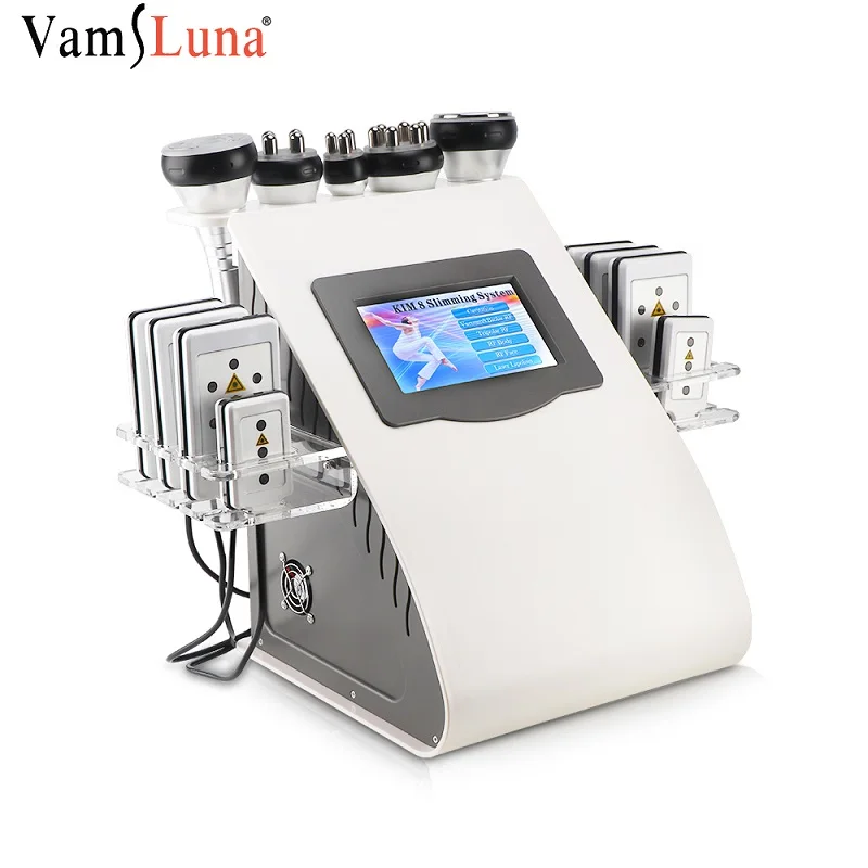 US $427.00 Advanced 6 In 1 40K Cavitation RF Vacuum Laser Radio Frequency Slimming Machine Fat Burning Liposuction For Spa Dropshipping