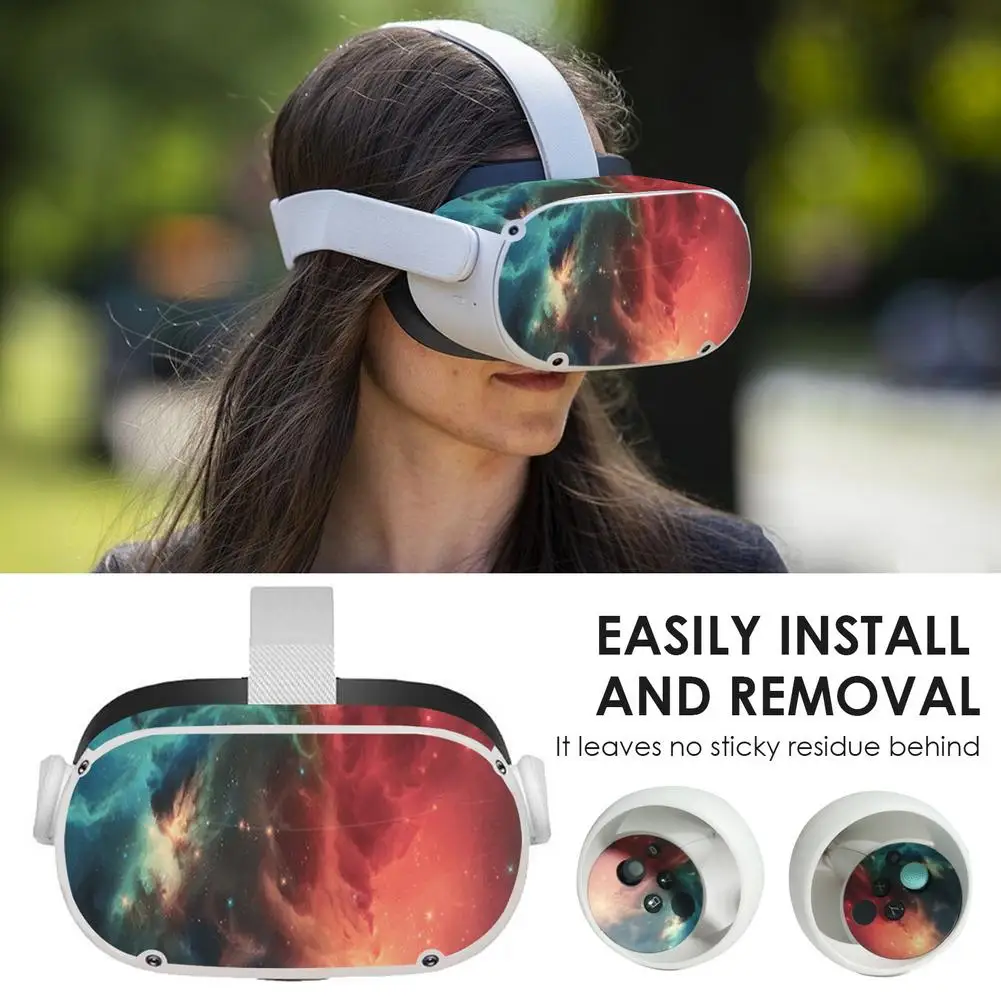 Pegatinas protectoras para gafas VR Oculus Quest 2 VR, pegatinas de PVC para lentes extraíbles para gafas Oculus Quest 2