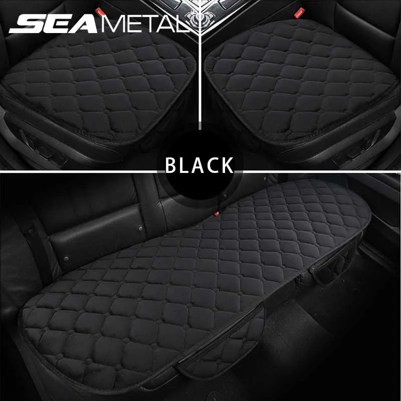 Warm Plush Car Seat Covers Front Rear Automobile Fiber Cushion