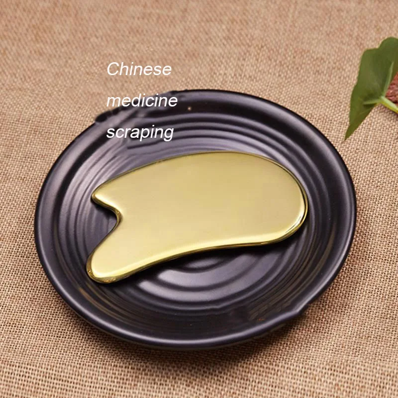 

Brass Guasha Board Scraper Chinese Acupuncture SPA Therapy Massage Tools Brass Scraping Board Antistress Body Back Health Care