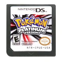 DS игровой картридж Консоли Карты Pokeon серии черный белый HeartGold SoulSilver Алмаз жемчуг платина США Версия для nintendo DS - Цвет: Platinum