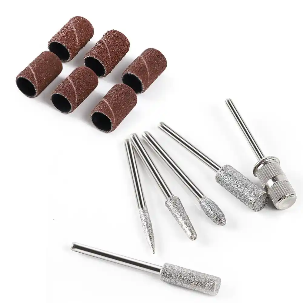 kit de Polissage avec Bande Manchons de Tambour de Sable Walfront 102Pcs Anneau de Pon/çage Abrasif Rotatif Meulage