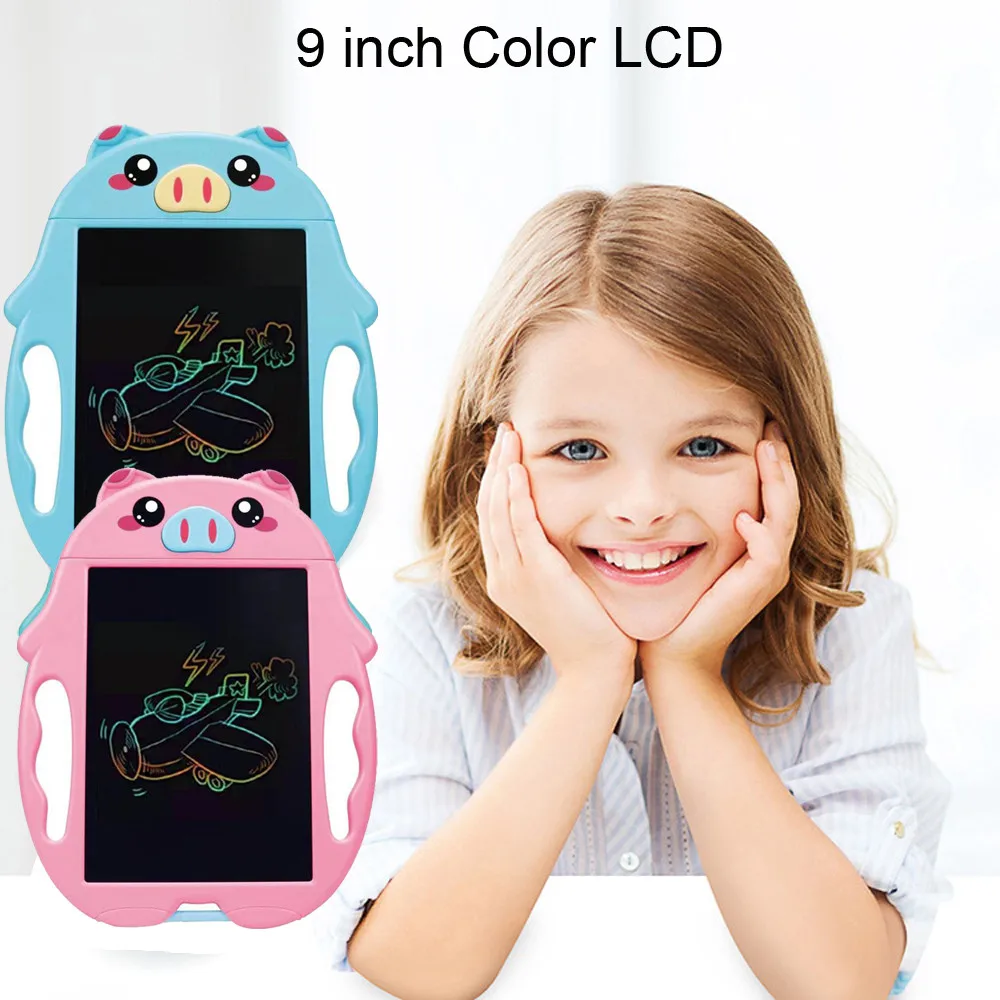 9 ''цветной lcd блокнот для рисования, планшет для рисования, доски для записей, игрушки для детей, игрушки для рисования# L25