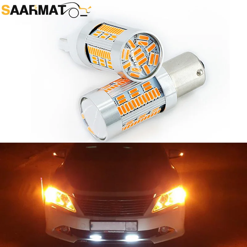 Светодиодная лампа CANBUS 1156 BAU15S PY21W BA15S P21W T20 7440 для указателей поворота автомобиля