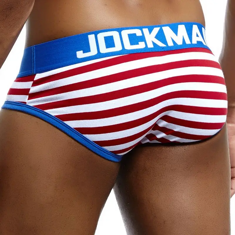 JOCKMAIL 브랜드 남성 속옷 팬티 스트라이프 섹시한 U - 속옷
