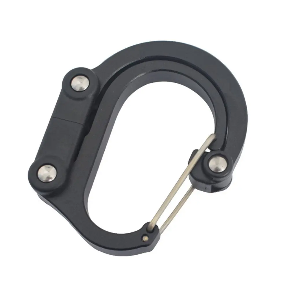 

Multi-Function Carabiner Aluminum Alloy D-Type Buckle Outdoor Safety Products Metal Carabiner Can Bear 15Kg