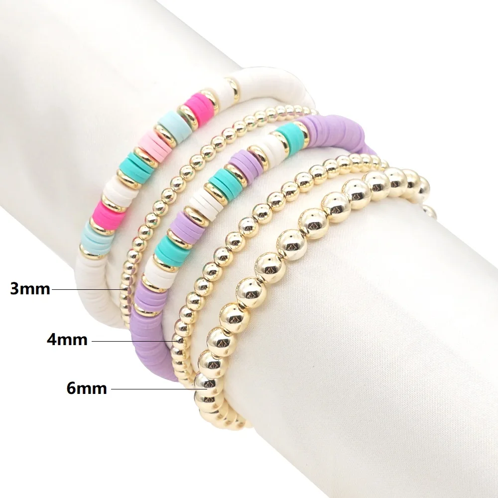 Go2Boho DIY Bracelets Personalize Letters Words with Eye Bracelet for Women  Gold Color Beads 3mm Beaded Jewelry Gifts