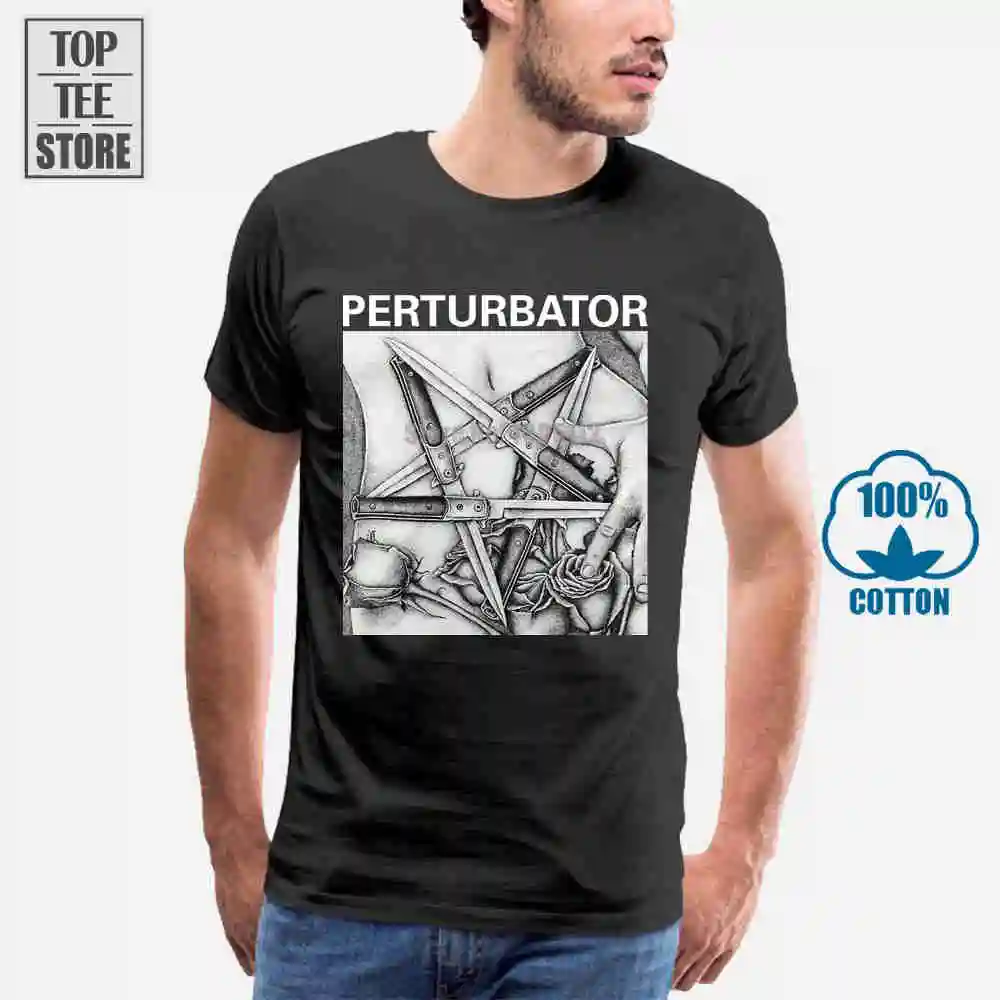 Пертурбатор Pentaknife M Xl Официальная футболка темная волна Synthwave Tour футболка|t shirt|shirt