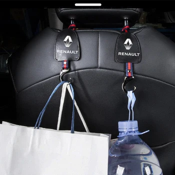 

2pcs Car Hook Suitable for Renault duster clio captur kadjar Rear Backrest Hanger Multi-function Car Hidden with Car Hook