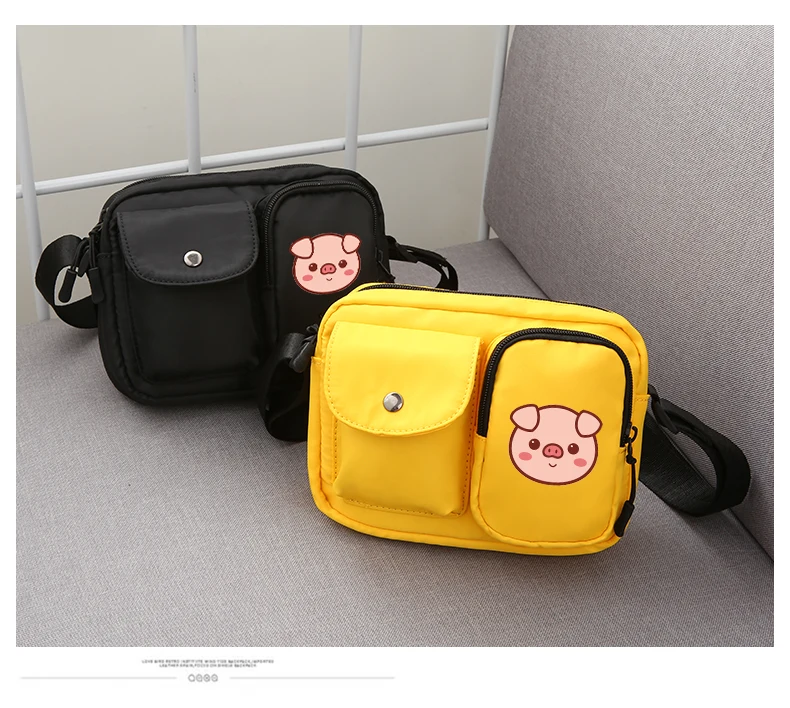 2019 милые свиньи дизайнерские сумки через плечо женские мужские высокой емкости летние короткие поездки Курьерская сумка
