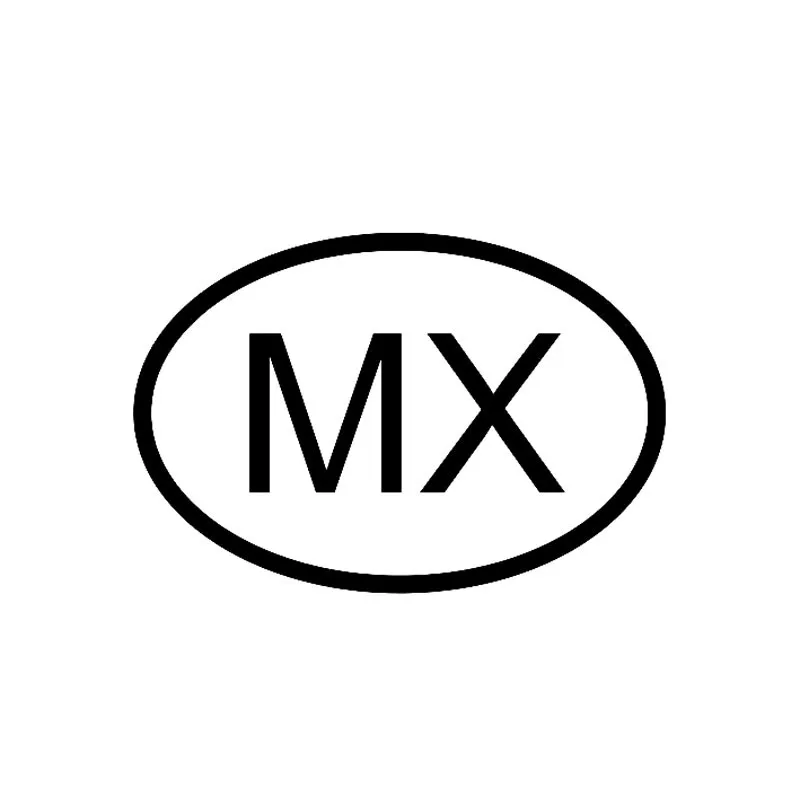 

Creative MX MEXICO COUNTRY CODE OVAL Car Sticker Accessories Vinyl PVC 15cm*10cm Motorcycle Car Styling Decal