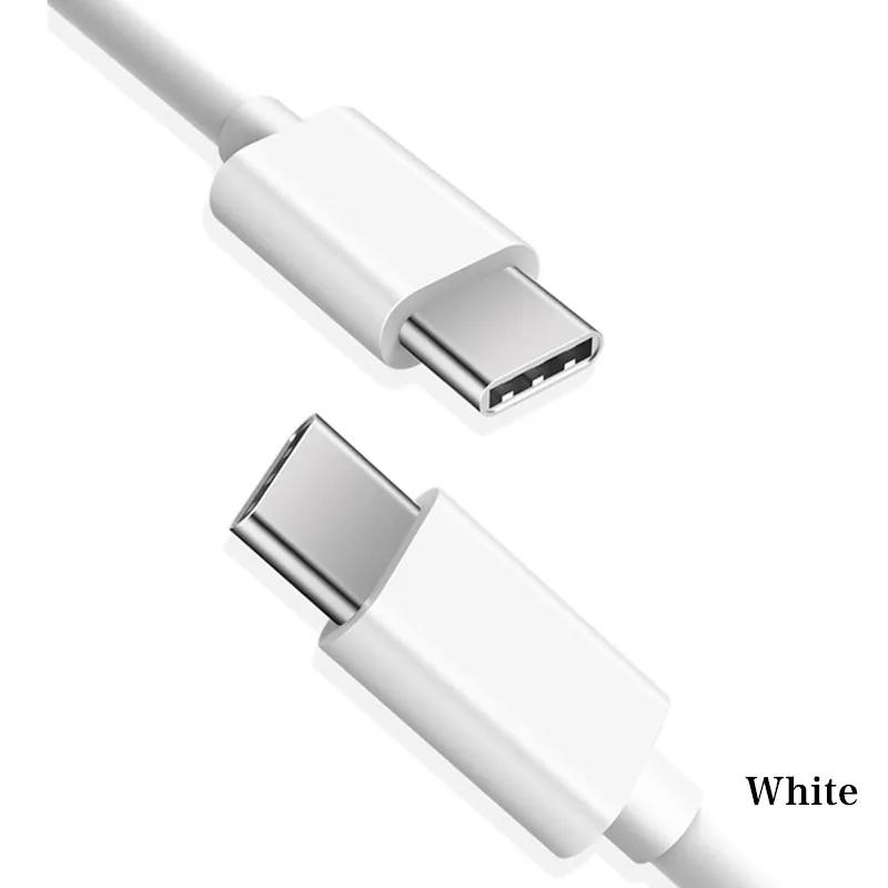 1 m/2 m type C USB кабель 2A Быстрая зарядка USB кабель для передачи данных для телефона samsung Xiaomi Android usb кабель для зарядки type c USB кабель для передачи данных - Цвет: White
