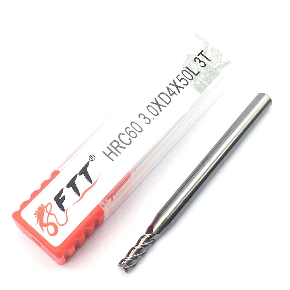 

1PC Mill Aluminium 3.0XD4X50L Extra Long HRC60 3Flute Tungsten Carbide Milling Cutter Endmills Mill End Tool CNC Lathe Cutter