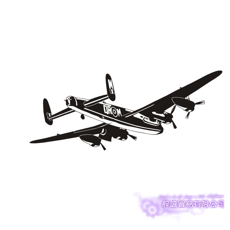 Airplane Sticker Vehicle Decal Classic Aircraft Posters Vinyl Wall Decals Aeroplane Parede Decor Mural Airplane Sticker