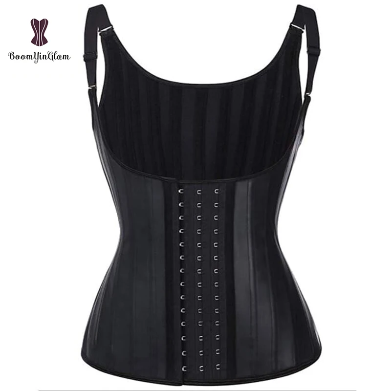 Black Cream 3 Hook And Eye 25 Steel Booned Latex Waist Trainer Fajas Girdle Sashes Waistband Plus Size Underwear Corselet Women