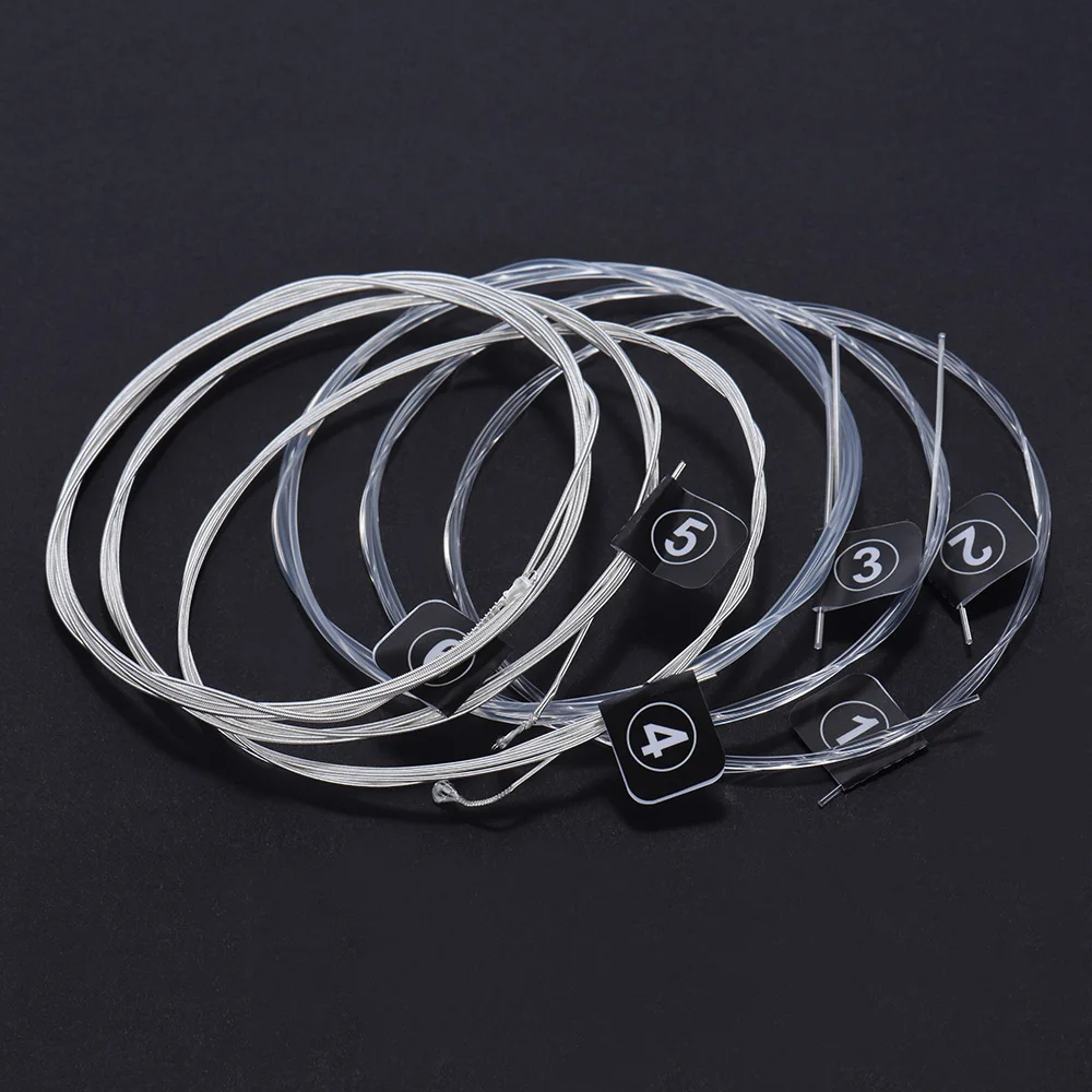 US $15.49 10 Sets Orphee NX35 Clear Nylon Silver Plated Classical Guitar Strings Hard Tension 028 032 040 030 036 045