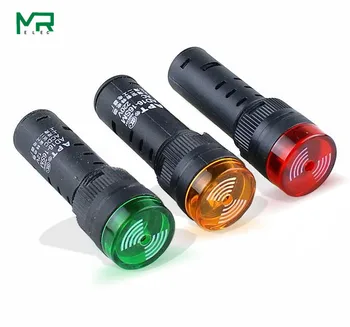 

Best Sellers Buzzer AD16-16SM 12V 24V 220V 16mm sound and light flashing buzzer alarm AD16-16SM