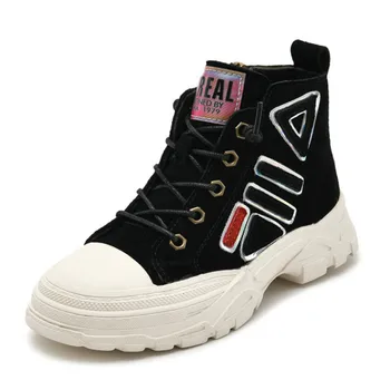 

Boys Winter Boots Children Shoes Genuine Leather Ankle Kids Martin Boots Plush Warm Fashion Sneaker Waterproof Outdoor Snow Boot