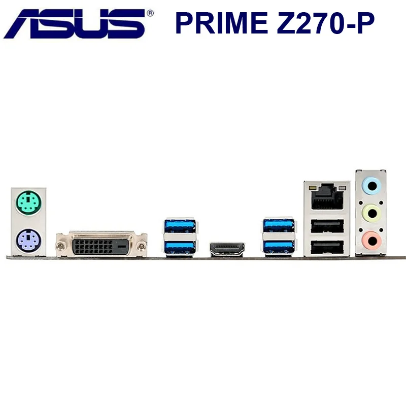 Asus PRIME Z270-P Motherboard Intel Z270 LGA 1151 DDR4 64GB PCI-E 3.0 Original Desktop Z270 Mainboard DDR4 Core i7/i5/i3 1151