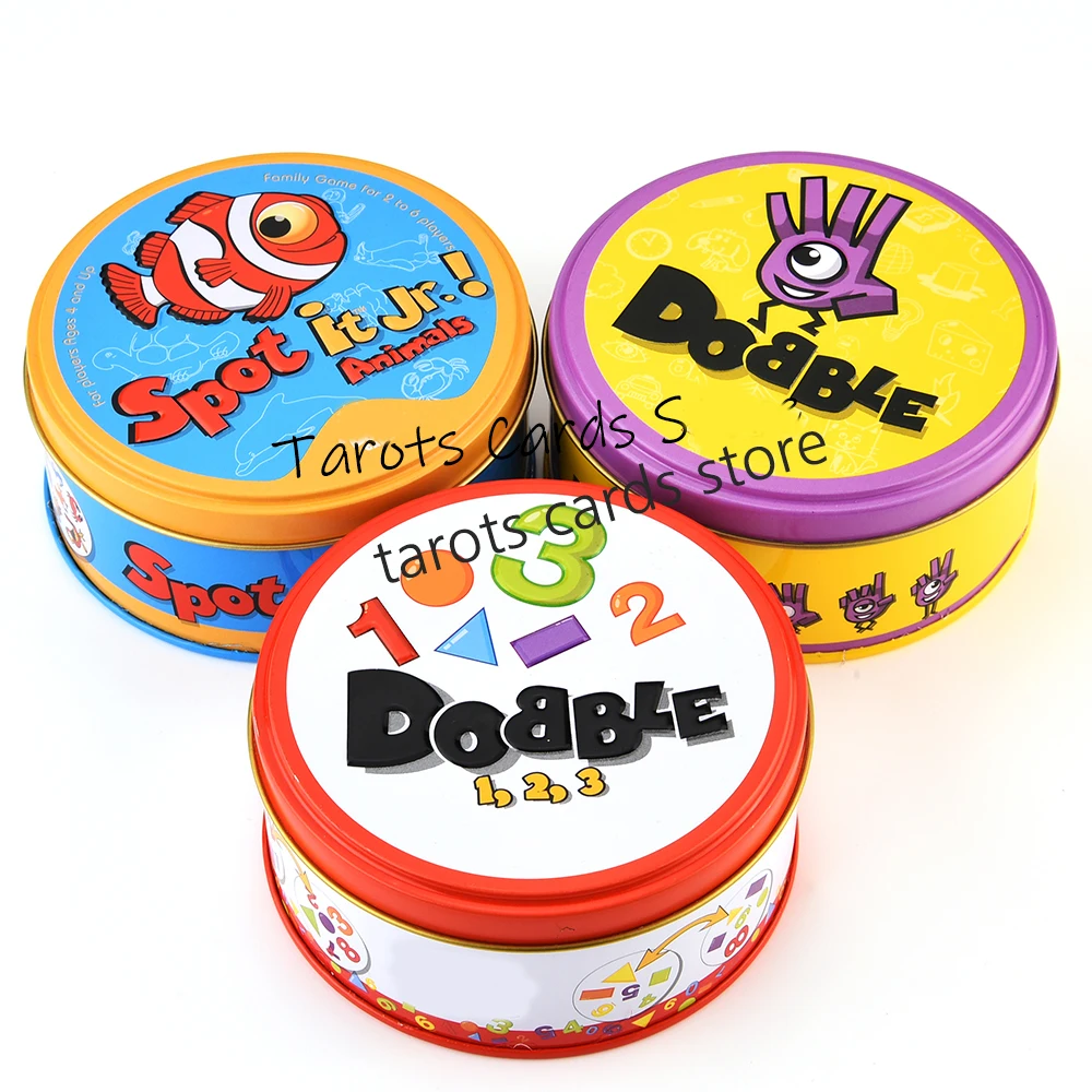 

Editions Dobble 1, 2, 3 Card Game Jr 123 Simple Pattern Recognition Game Spot It Animals Frozens HIP SPORT CAMPING Alphabet ABC