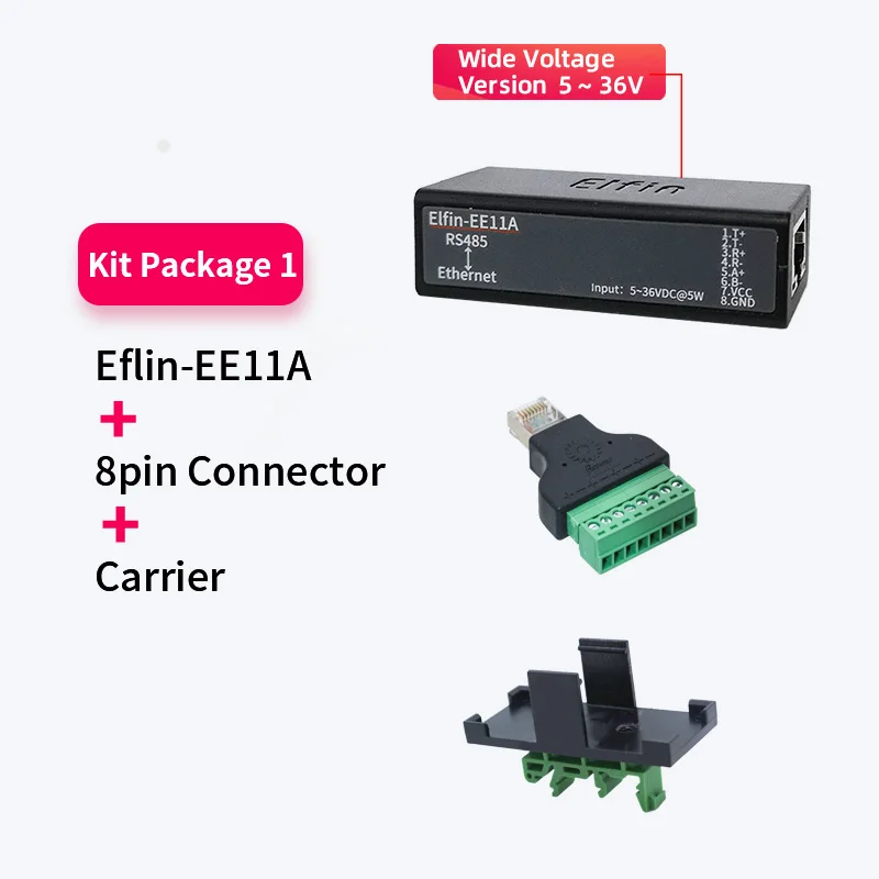 WiFi Converter EE11A MINI RS485 Serial Server to Ethernet ModbusTCP to Ethernet RJ45 Converter With Eembedded Web Server