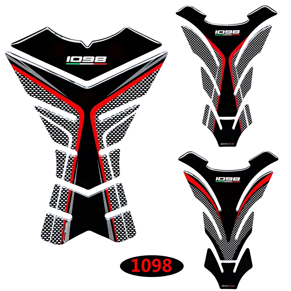 3D Motorcycle Tank Pad Protector Case for Ducati Streetfighter 1098 1098R 1098S Tankpad Decals