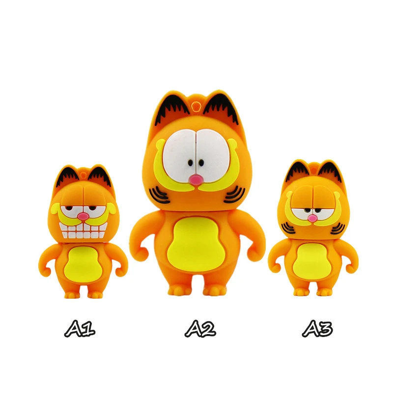 Флеш диск USB 2 0 Гарфилд U 4 ГБ 8 16 32 64 128 кошка флешка креативный флеш накопитель