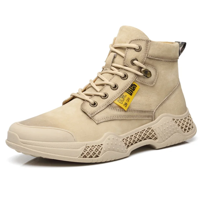 

2020 winter men's boots new high-cut tooling wild casual shoes fashion retro desert boots classic men's shoes Botas de hombre