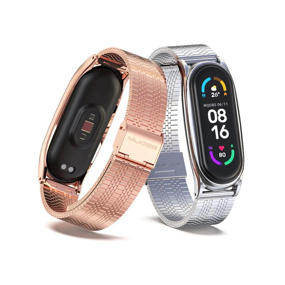 Металлический ремешок для Xiaomi Mi Band 6 5 4 3 Miband Correa | Электроника