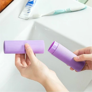 

1PCS Portable Travel Toothbrush Toothpaste Storage Box Container Plastic Fashion Eco-Friend Toothbrush Organizer Case Holders
