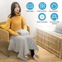 5 в электрическое одеяло нагреватель двойное Тело Грелка электрическое отопление одеяло USB интерфейс мягкое теплое одеяло с подогревом