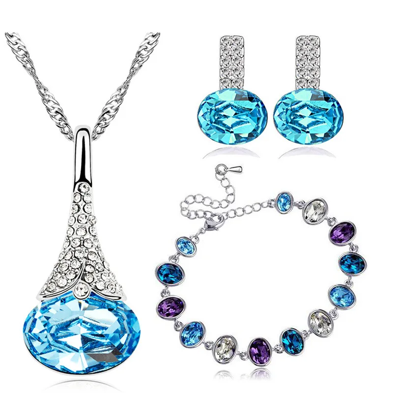

AION Set pi pa yu Necklace And Earrings Suite Korean Style Popular Ornament