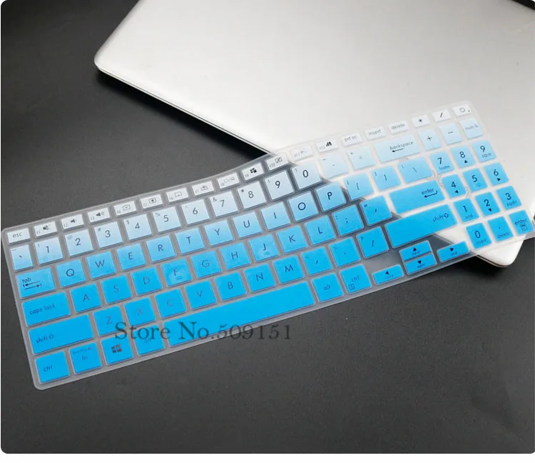 Gradual Blue 15 15,6 дюймов ноутбук силиконовая клавиатура кожного покрова протектор для VivoBook15 X VX60G VX60GT X571 Mars15 S5500 S5500FL MARS 15 - Цвет: Gradual Blue