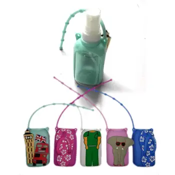 

5pcs Silicone Hand Sanitizer Case 50ml Capacity Hand Sanitizer Bottle Set Party Baby Shower Birthday Party Decorations Kids Use