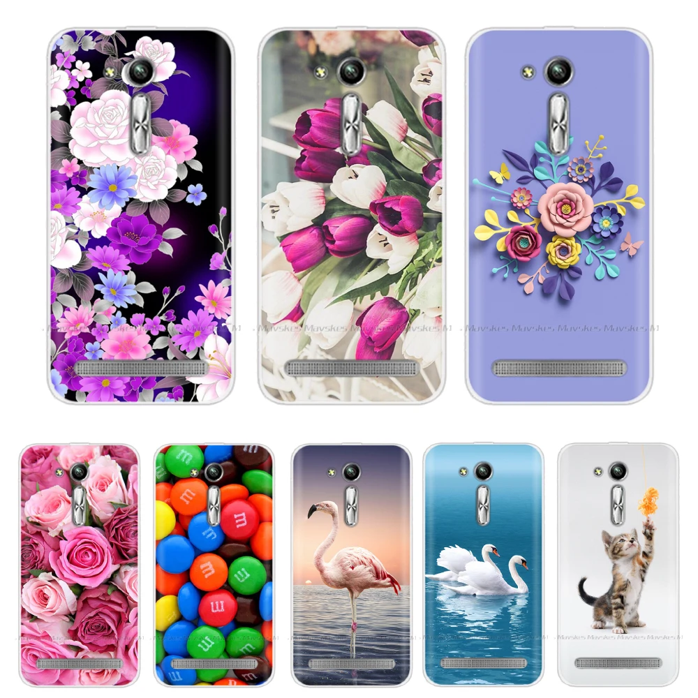 Силиконовый чехол для Asus Zenfone Go ZB500KL ZB500KG мягкий из ТПУ Для zenfone телефона ZB500kl |