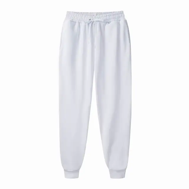 2020 Fashion Fleece Casual Joggers Women Hip Hop High Waist Baggy Sweatpants Running Jogging Sport Pants Trousers Streetwear white