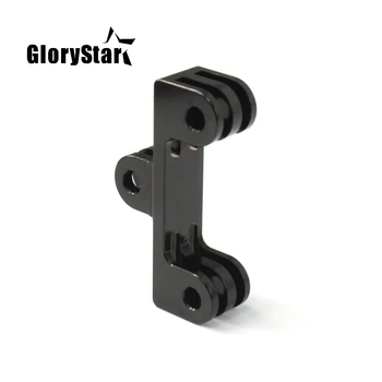 

GloryStar Metal Double Dual Bracket Tripod Holder Handle with Screw Mount Adapter for Gopro Osmo SJ4000 Xiaomi Yi Action Camera