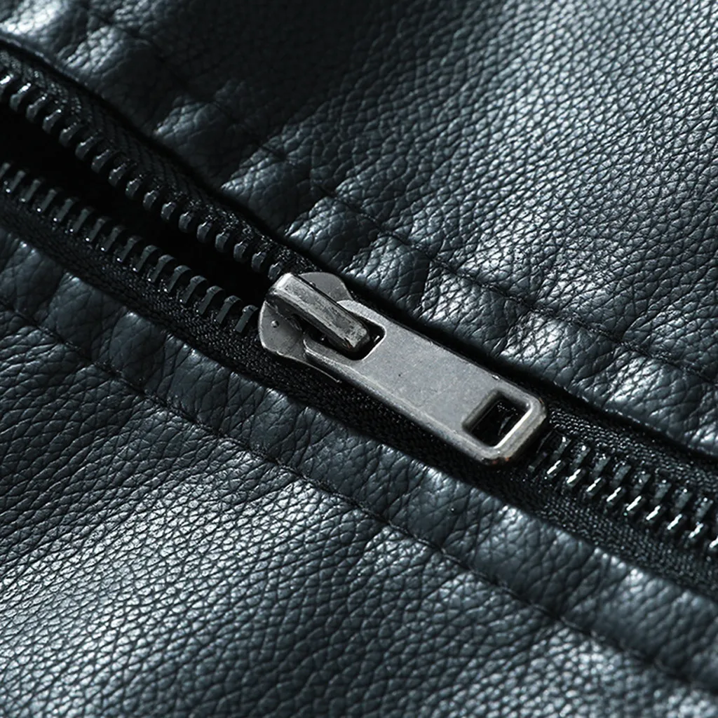Модная мужская Куртка Jaqueta Masculina, осенняя мода, чистый цвет, воротник-стойка, имитация кожи, куртка, пальто