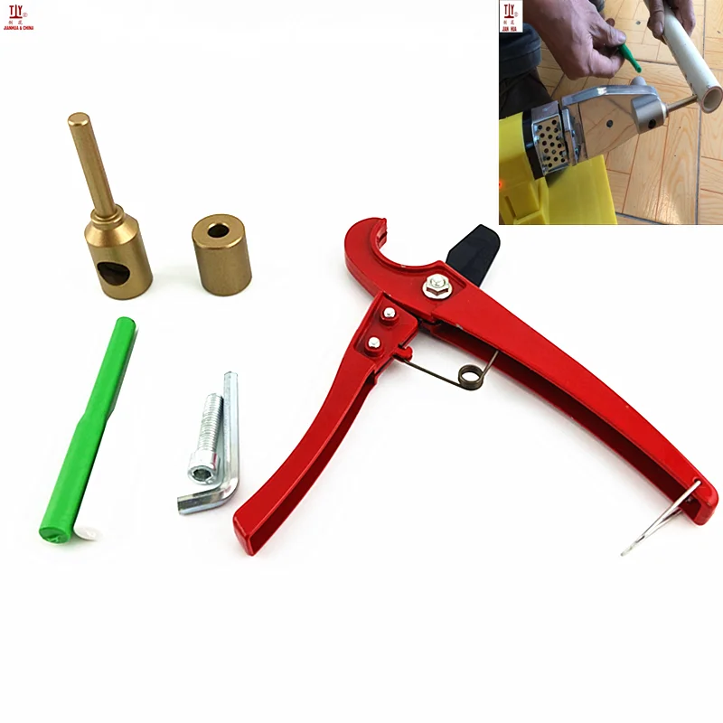 Free Shipping With 25mm Cutter PPR Water Pipe Repair Tool Repair Loopholes Plastic 7mm Pipe Welding Parts Die Head Welding Mold plumbing tools welding mold 20mm 25mm 32mm welding repair die heads plastic ppr pipe welding parts