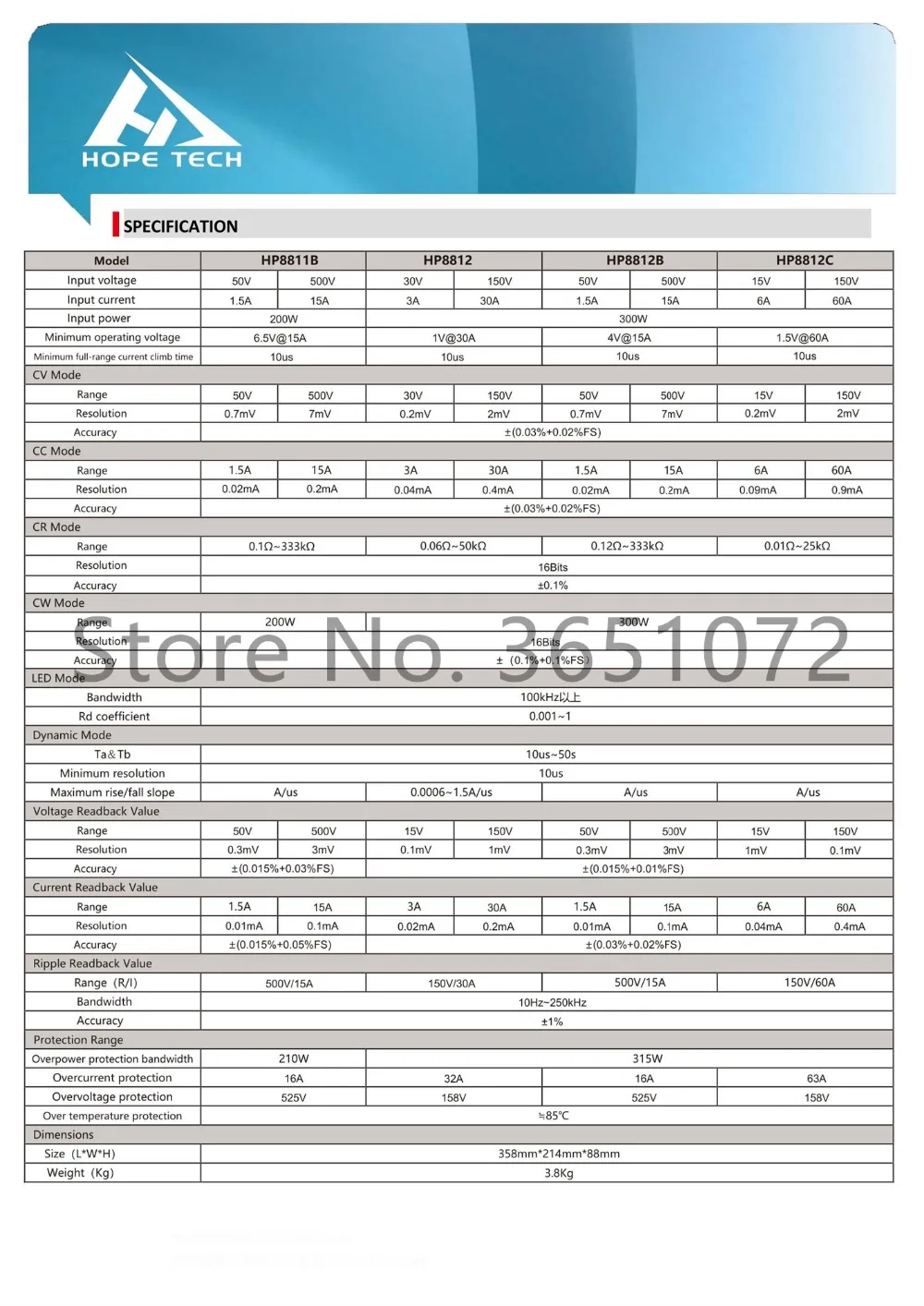 HP8812B дешевой цене 500V 15A 300 Вт программируемая электронная нагрузка постоянного тока