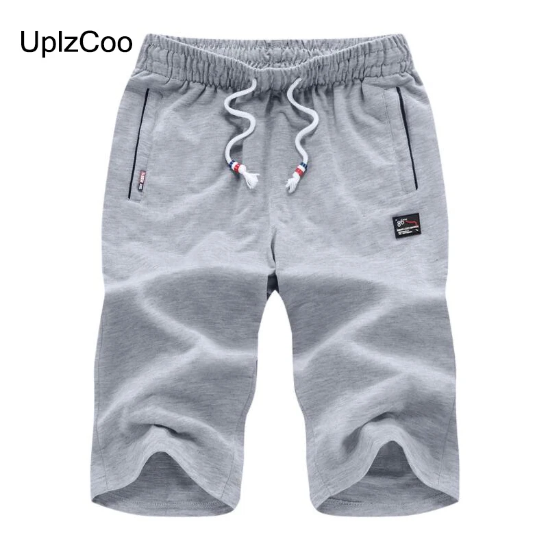 UplzCoo мужские летние хлопчатобумажные шорты пять пляжные шорты быстросохнущие мужские повседневные спортивные штаны с ремнем Мужские дышащие шорты 6XL FM250