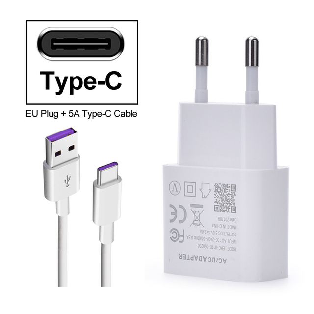 Charger EU Quick Charge Adapter For Samsung Galaxy S10 S8 S9 S7 S6 edge Plus NOTE 10 9 8 7 A50 A40 A30 Type C Data Cable