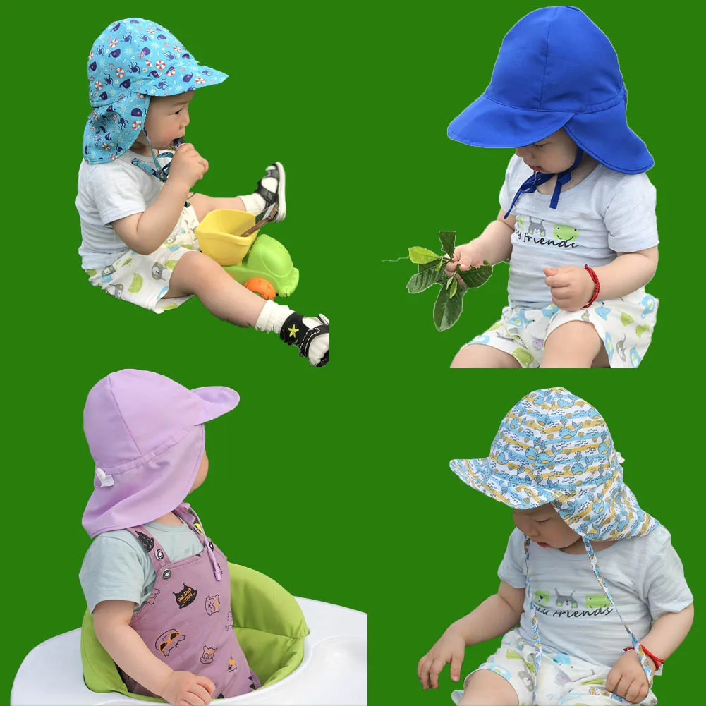 Baby Accessories best of sale UPF50 + Uv Toddler Infant Kid Sun Cap Summer Outdoor Baby Girls Boys Holiday Cute Cartoon Beach Quick-Dry Hat baby accessories girl