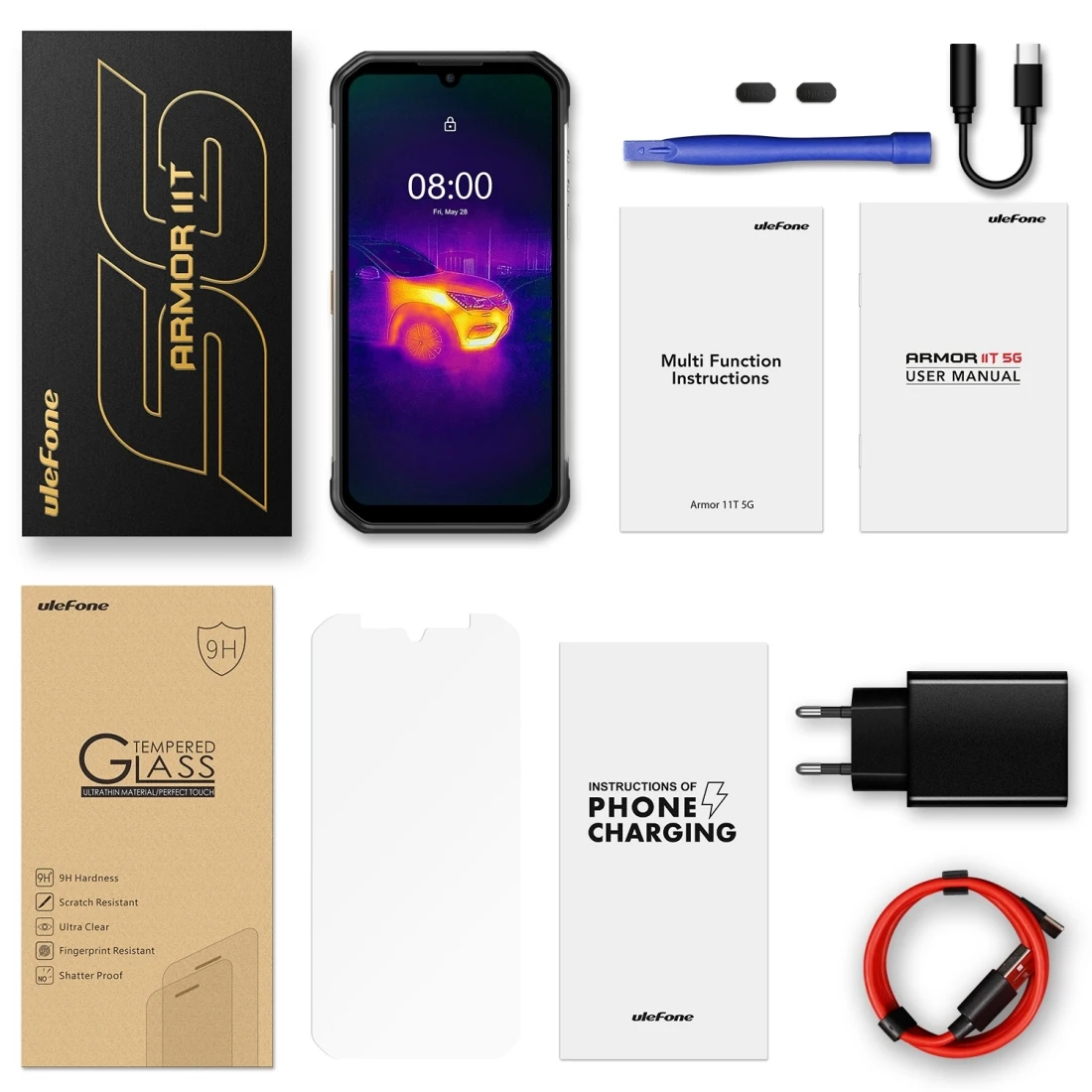 Ulefone Armor 11T 5G Network Rugged Phone 8GB 256GB Waterproof.